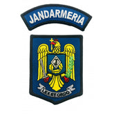 Ecuson brodat JANDARMERIA (scut si semicerc)